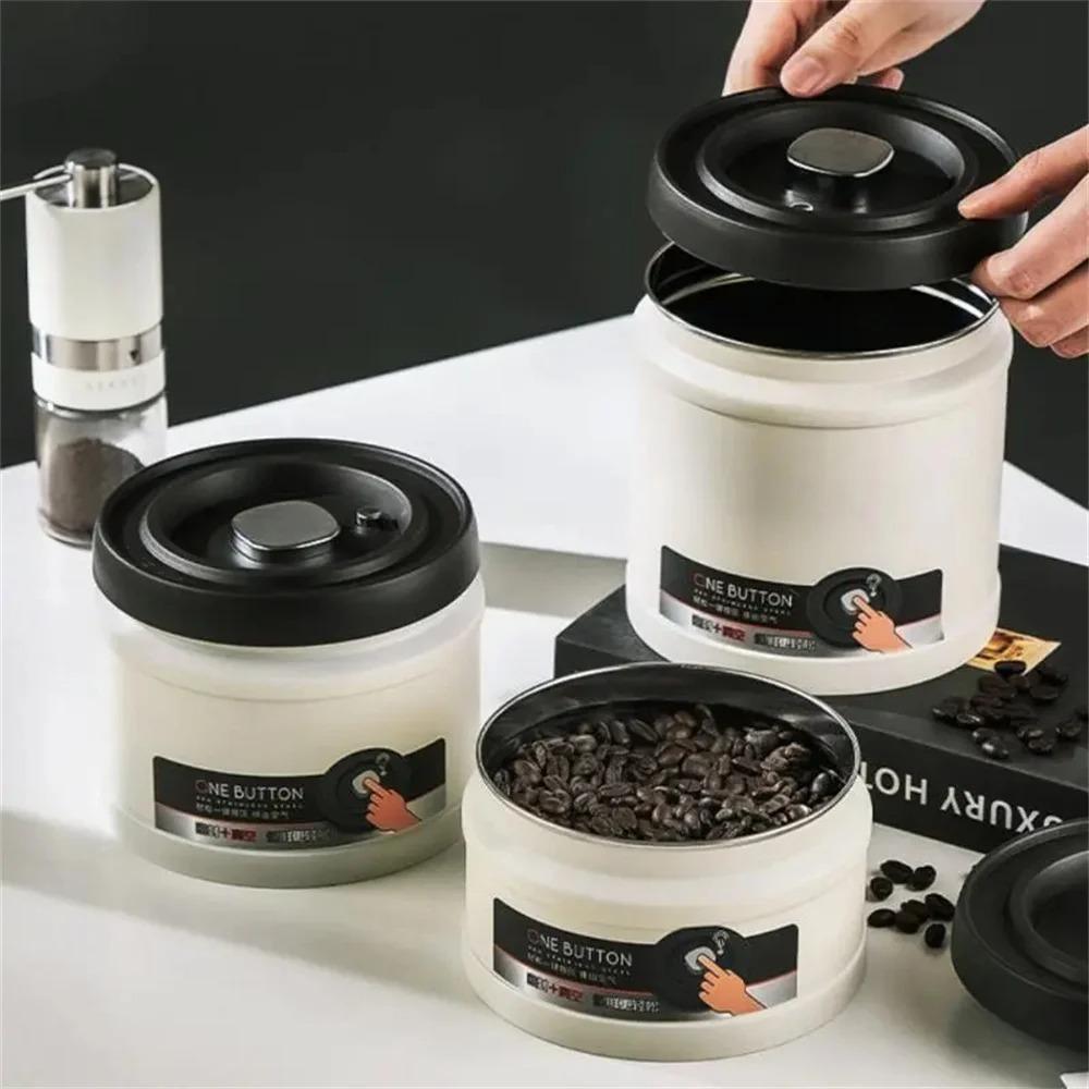 750/1100/1600ml Coffee Bean Storage Container 304 Stainless Steel Grain Storage Container Cereals
750/1100/1600ml Coffee Bean Storage Container 304 Stainless Steel Grain Storage Container Cereals