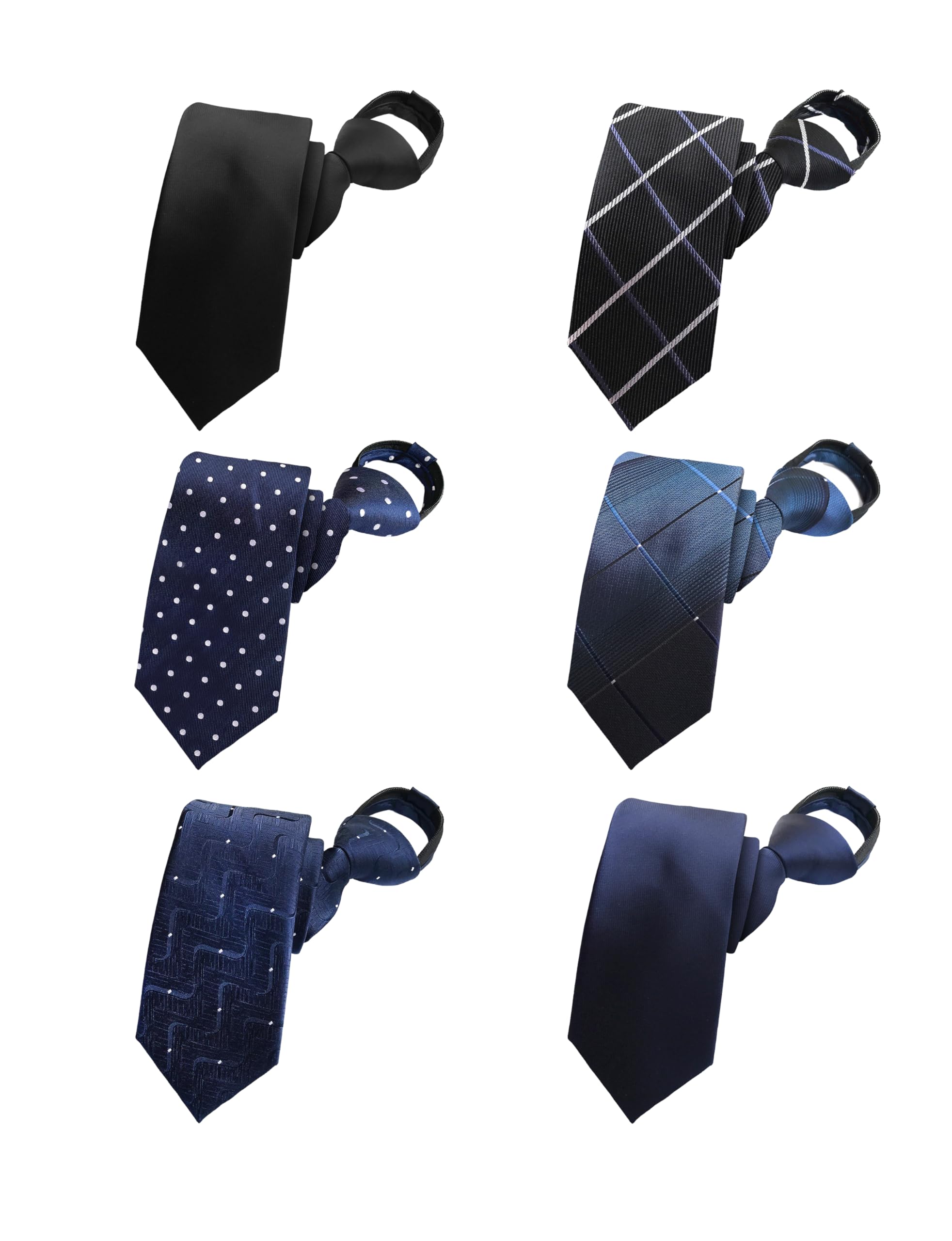 MENDENG Men s One-Touch Tie, Easy to Use, Zippered, Stripe, Check, Solid Color, Stylish, Business Casual, Formal, Polka Dot, Wedding, Set of 6
MENDENG Men s One-Touch Tie, Easy to Use, Zippered, Stripe, Check, Solid Color, Stylish, Business Casual, Formal, Polka Dot, Wedding, Set of 6