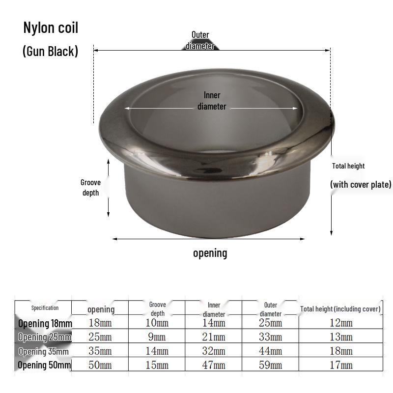 Plastic Cable Hole Cover - Round Desk Wire Pass-Through Decorative Cap Hole 18mm
Plastic Cable Hole Cover - Round Desk Wire Pass-Through Decorative Cap Hole 18mm