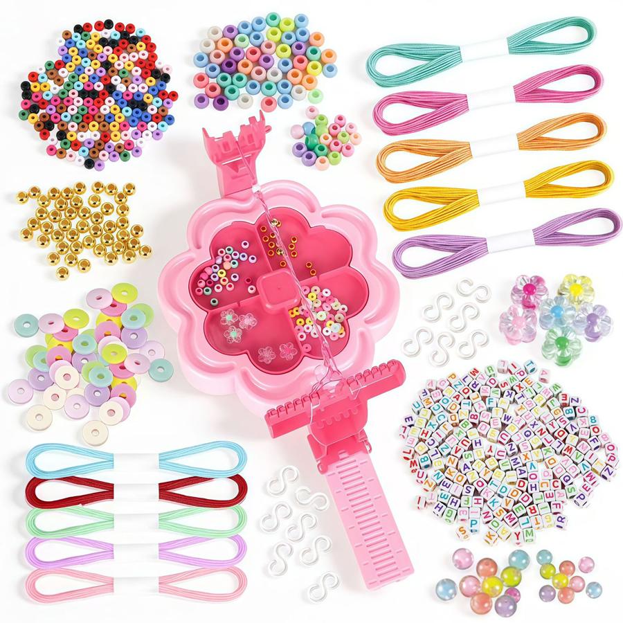 DIY Bracelet Making Kit for Girls Friendship Bracelet Maker Set with Beads Letters Kids Craft Jewelry Kit Gift
DIY Bracelet Making Kit for Girls Friendship Bracelet Maker Set with Beads Letters Kids Craft Jewelry Kit Gift