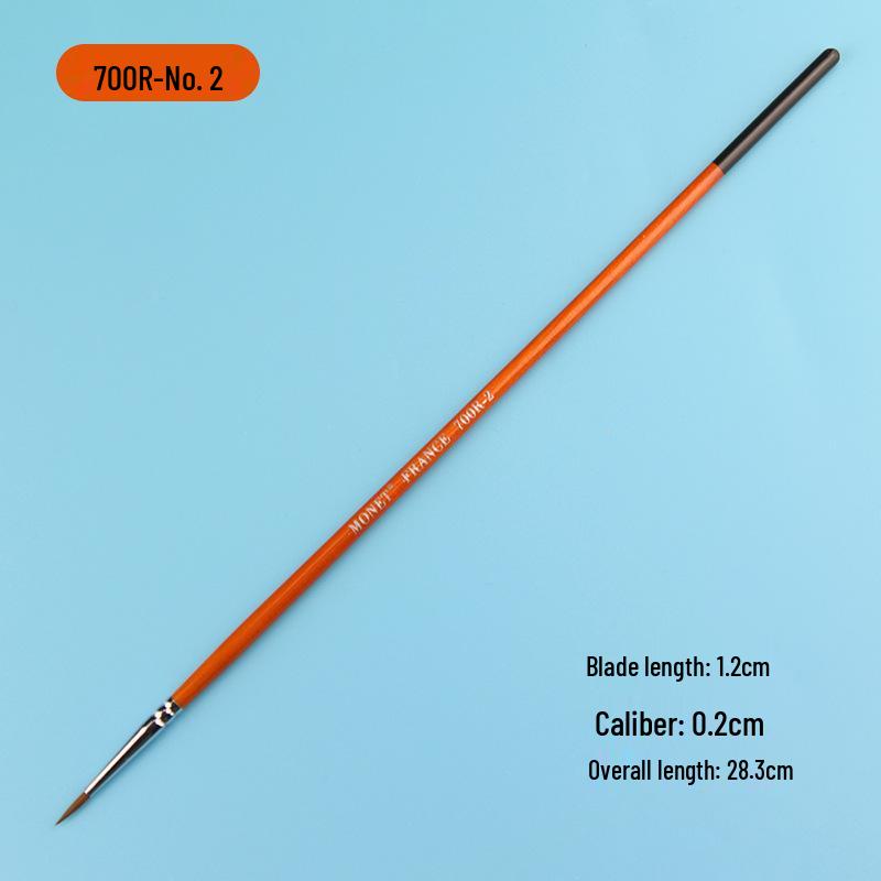 Monet 700R Wolf Hair Watercolor & Acrylic Liner Brush, Long Handle #2
Monet 700R Wolf Hair Watercolor & Acrylic Liner Brush, Long Handle #2