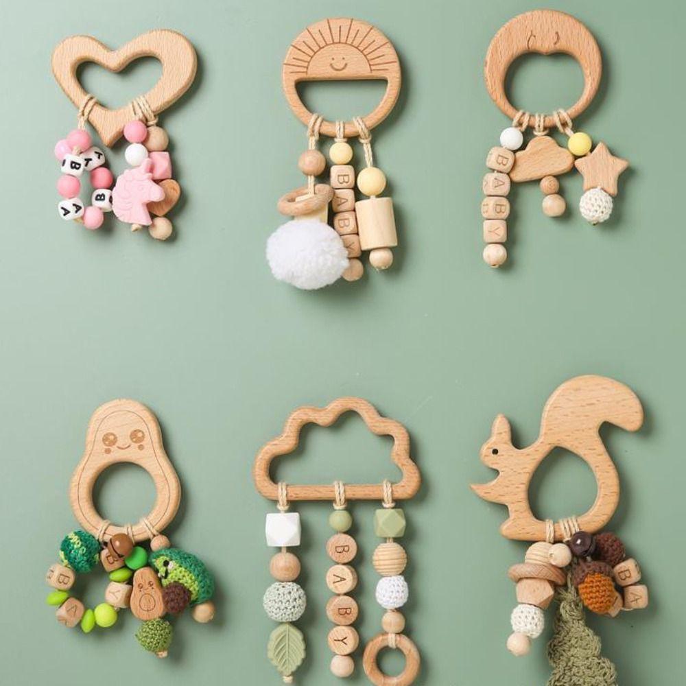 Anti-lost Wooden Baby Rattle Toy Adjustable Wooden Rings Toy Handbell Rattle Toy Kids style F
Anti-lost Wooden Baby Rattle Toy Adjustable Wooden Rings Toy Handbell Rattle Toy Kids style F
