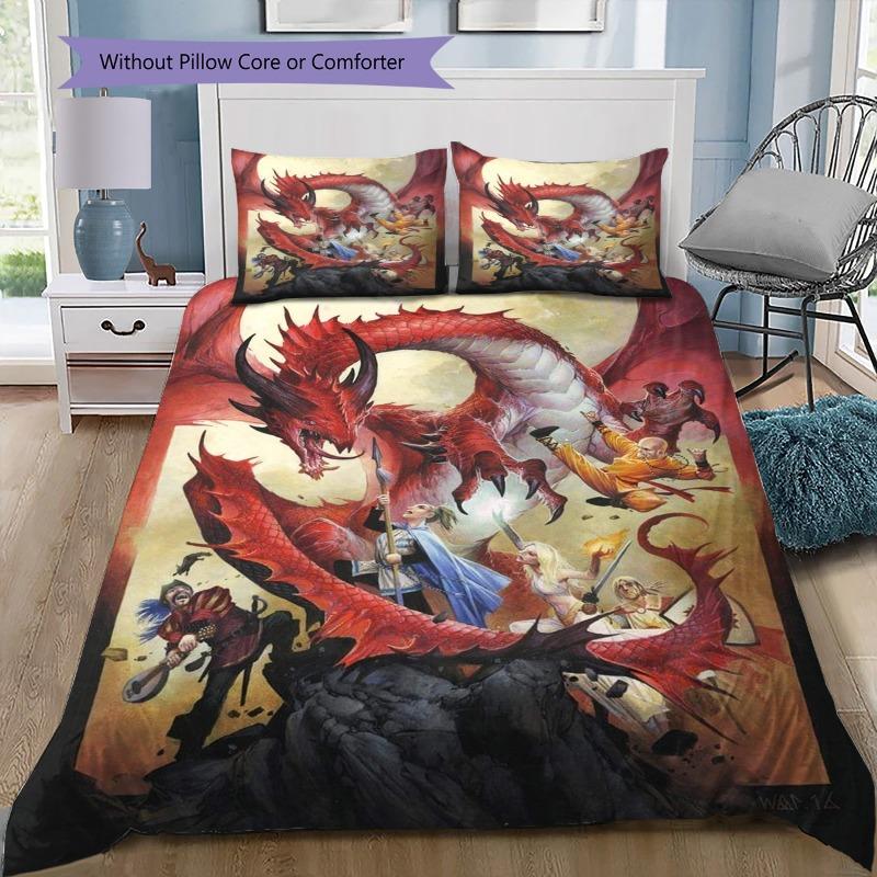 Dungeons & Dragons D20 Dice Pattern Bedding Set, a gift for game enthusiasts. 135x200cm
Dungeons & Dragons D20 Dice Pattern Bedding Set, a gift for game enthusiasts. 135x200cm