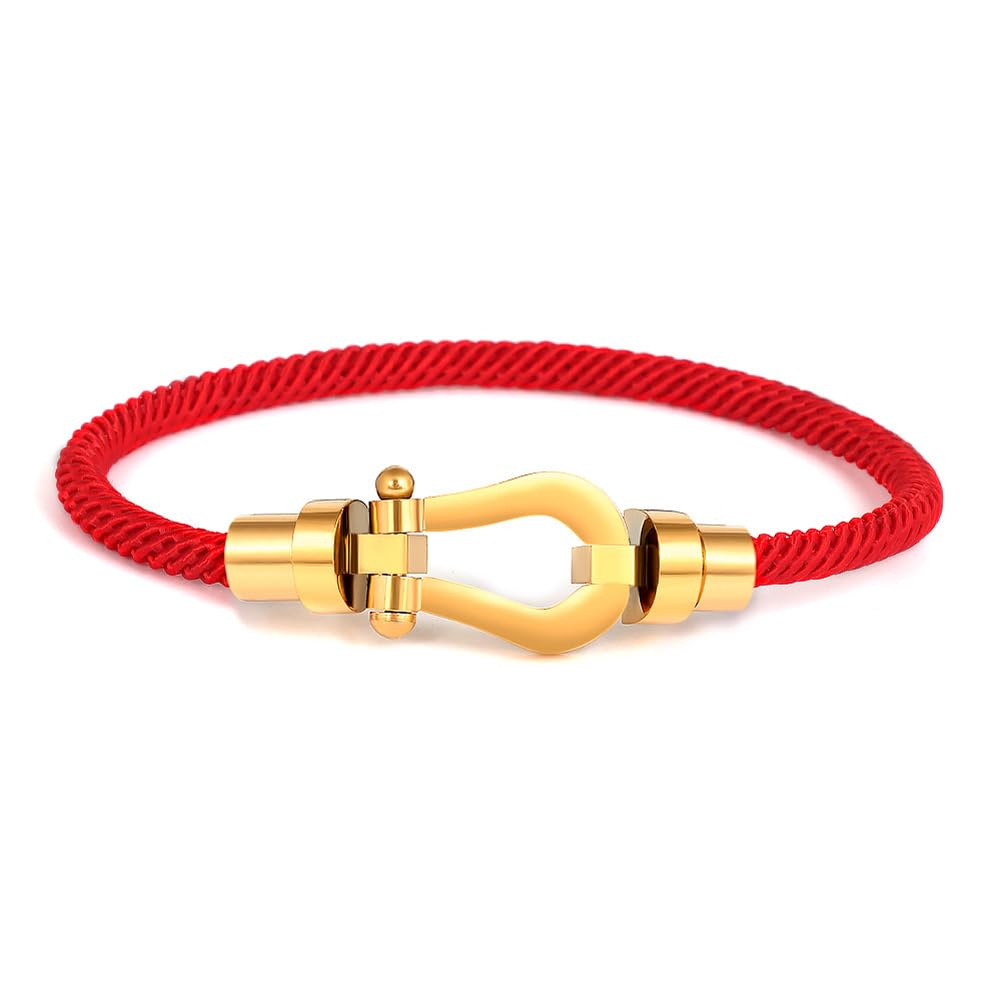 Bracelet for Women and Silver Horseshoe Braided Stainless All Seasons Accessory Red Men, Bracelet, Zirconia, Horseshoe, Bangle, Steel, Hypoallergenic,
Bracelet for Women and Silver Horseshoe Braided Stainless All Seasons Accessory Red Men, Bracelet, Zirconia, Horseshoe, Bangle, Steel, Hypoallergenic,