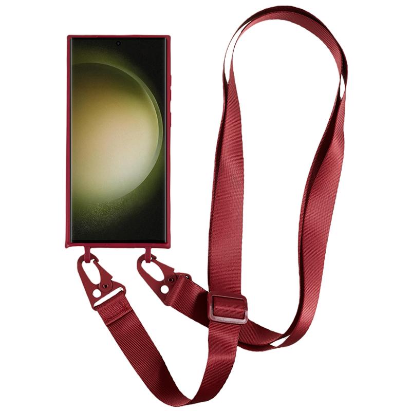 TPU Case for Samsung Galaxy S23 Ultra Matte Finish Phone Protector Cover with Wide Lanyard Wine Red
TPU Case for Samsung Galaxy S23 Ultra Matte Finish Phone Protector Cover with Wide Lanyard Wine Red