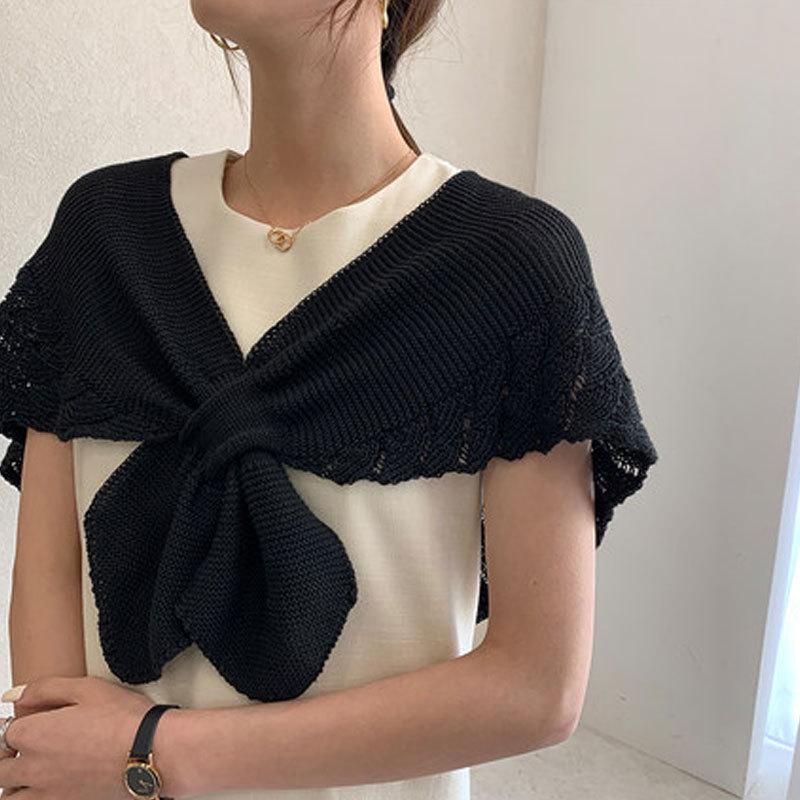 Женский вязаный корейский плащ: Универсальный офисный шарф и шаль
Женский вязаный корейский плащ: Универсальный офисный шарф и шаль
