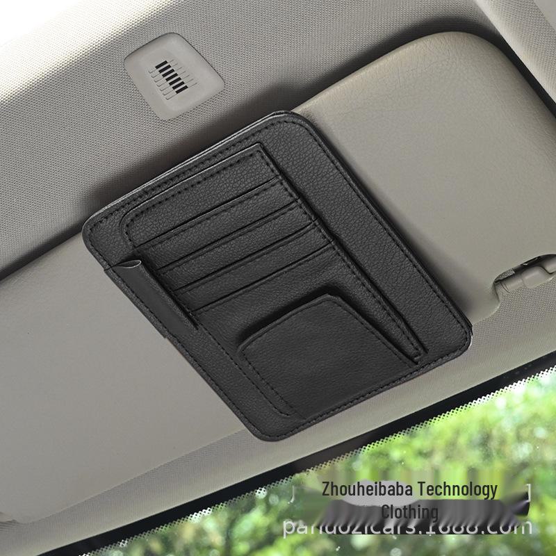 Органайзер для солнцезащитного козырька автомобиля - многофункциональный держатель для очков, карт, удостоверений личности, билетов.
Органайзер для солнцезащитного козырька автомобиля - многофункциональный держатель для очков, карт, удостоверений личности, билетов.