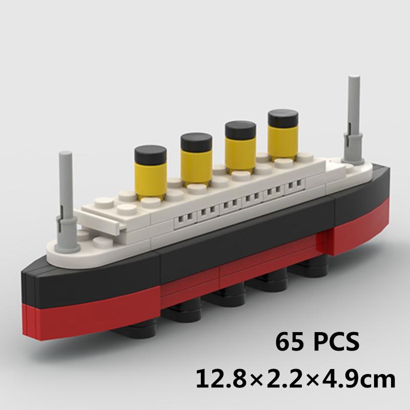 65 PCS MOC RMS Titanic Model Building Blocks Ship 3D Boat Bricks Jack Rose Love Story My Heart Will Go On Valentine s Day Gift
65 PCS MOC RMS Titanic Model Building Blocks Ship 3D Boat Bricks Jack Rose Love Story My Heart Will Go On Valentine s Day Gift