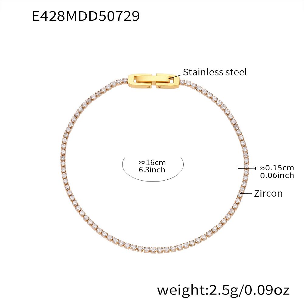 Liora Luxury Stainless Steel Full Multi-Color Zircon Tennis Bracelet For Women Charm Wedding Engagement Thin Chain Wrist Jewelry
Liora Luxury Stainless Steel Full Multi-Color Zircon Tennis Bracelet For Women Charm Wedding Engagement Thin Chain Wrist Jewelry