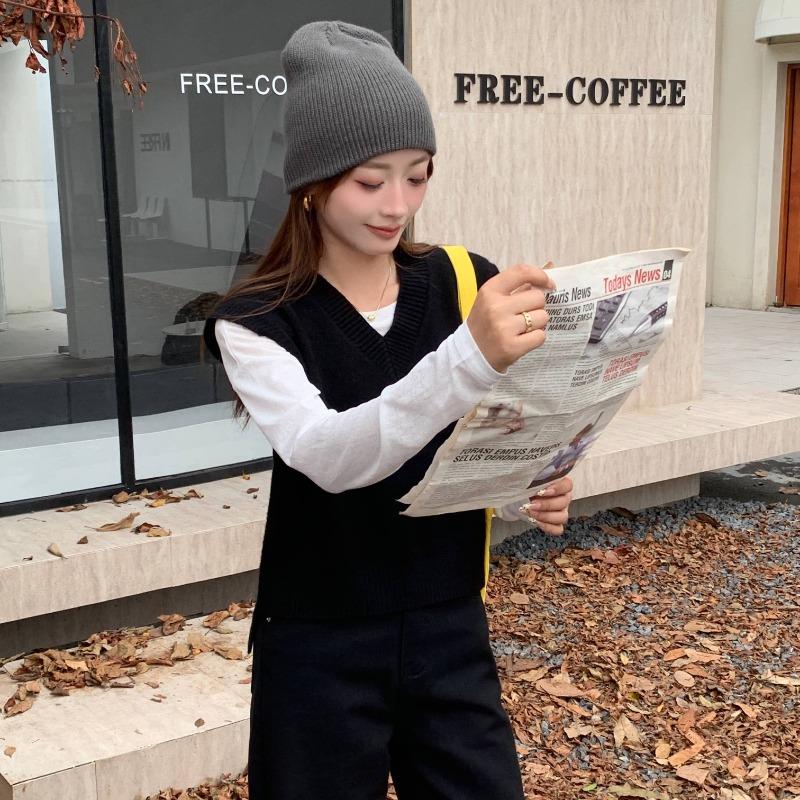 Осень Зима Без рукавов V-образный вырез Женский Пуловер Жилет Новый Повседневный Модный Базовый Вязаный Топ Однотонный Свободный Офисный Майка Одежда one size чёрный
Осень Зима Без рукавов V-образный вырез Женский Пуловер Жилет Новый Повседневный Модный Базовый Вязаный Топ Однотонный Свободный Офисный Майка Одежда one size чёрный