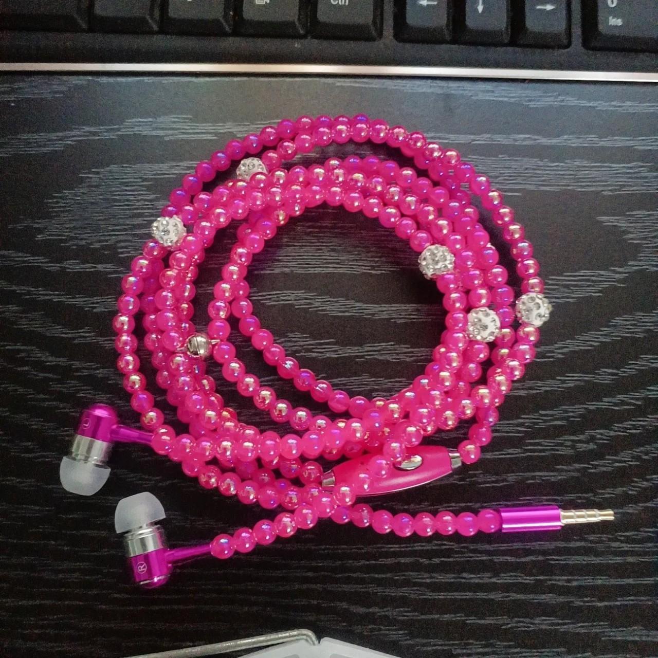 Pearl Necklace Earphones Pink rhinestone Jewelry Headphones With Microphone Earbuds for iPhone 14 Xiaomi Samsung Brithday Gift вина червоного кольору
Pearl Necklace Earphones Pink rhinestone Jewelry Headphones With Microphone Earbuds for iPhone 14 Xiaomi Samsung Brithday Gift вина червоного кольору