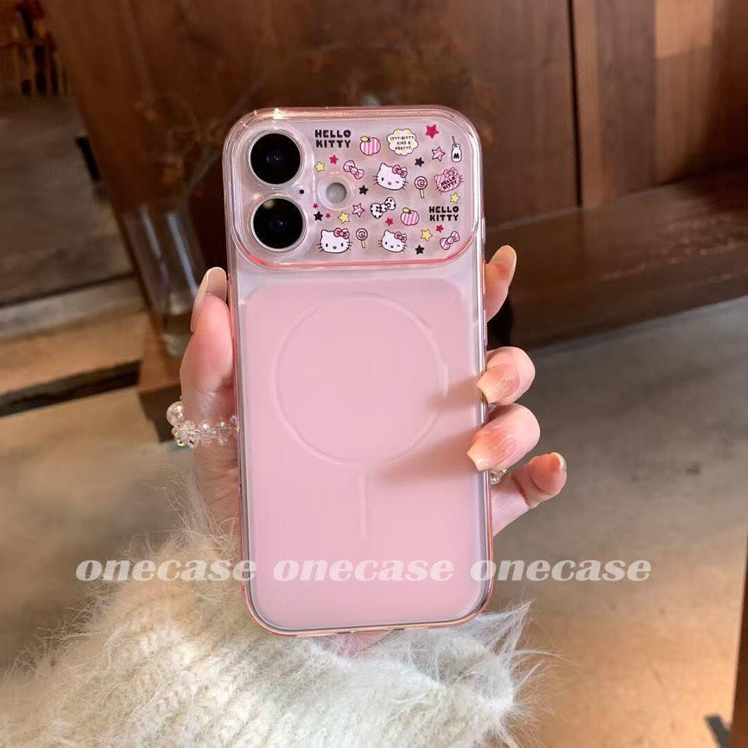 Hello Kitty Magnetic Buckle Frosted Phone Case for Apple 13-17/16 Pro Max 15/14 Pro - Full Coverage Apple 17 Pro Integrated Camera Button
Hello Kitty Magnetic Buckle Frosted Phone Case for Apple 13-17/16 Pro Max 15/14 Pro - Full Coverage Apple 17 Pro Integrated Camera Button