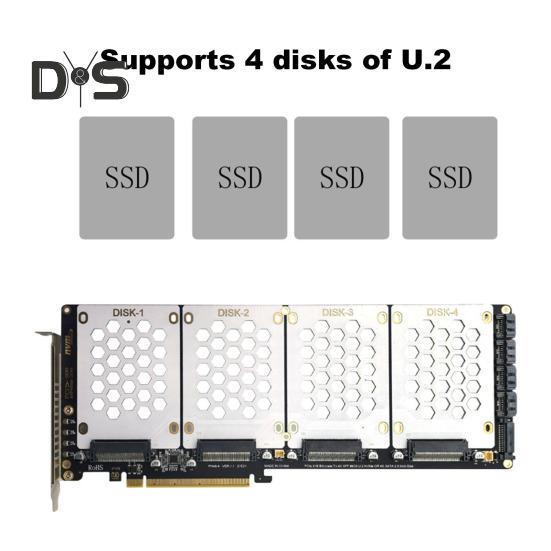 Дводискова адаптерна карта U.2 зі світлодіодним індикатором NVMe до PCIe X16 Riser Card Широка сумісність Жорсткі диски SATA Карта адаптера срібний
Дводискова адаптерна карта U.2 зі світлодіодним індикатором NVMe до PCIe X16 Riser Card Широка сумісність Жорсткі диски SATA Карта адаптера срібний