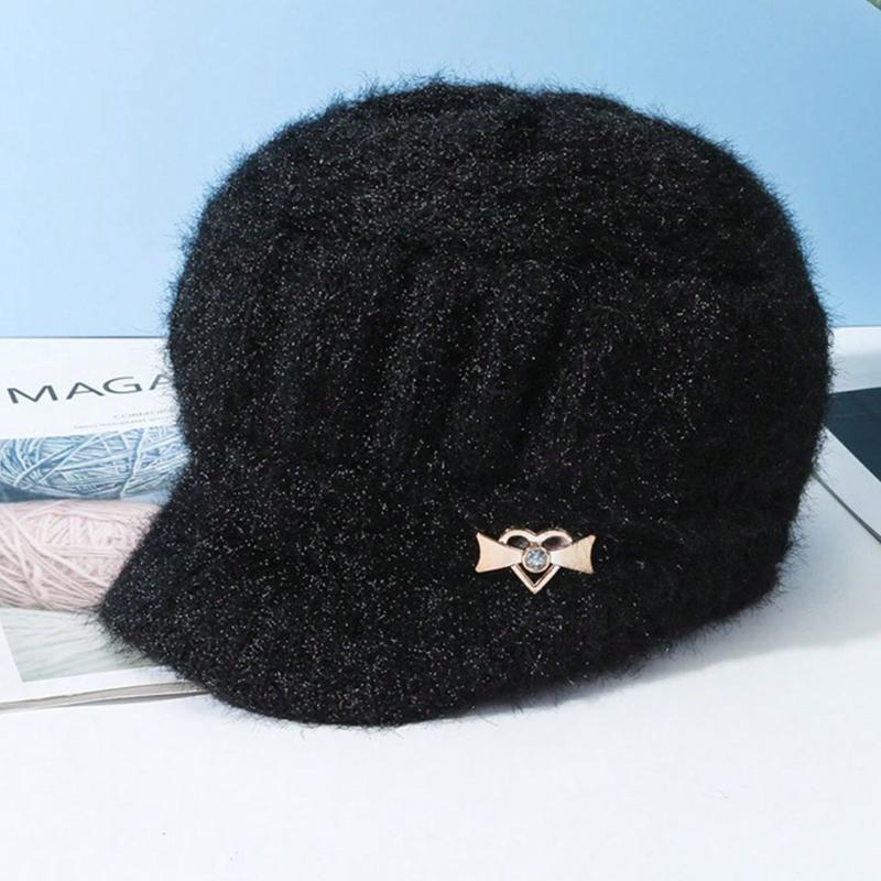 Женская вязаная шапка, толстая с козырьком для зимы, дышащая и теплая вязаная шапка, из полиэстера, ручная стирка или химчистка, эластичная, модный аксессуар чёрный
Женская вязаная шапка, толстая с козырьком для зимы, дышащая и теплая вязаная шапка, из полиэстера, ручная стирка или химчистка, эластичная, модный аксессуар чёрный