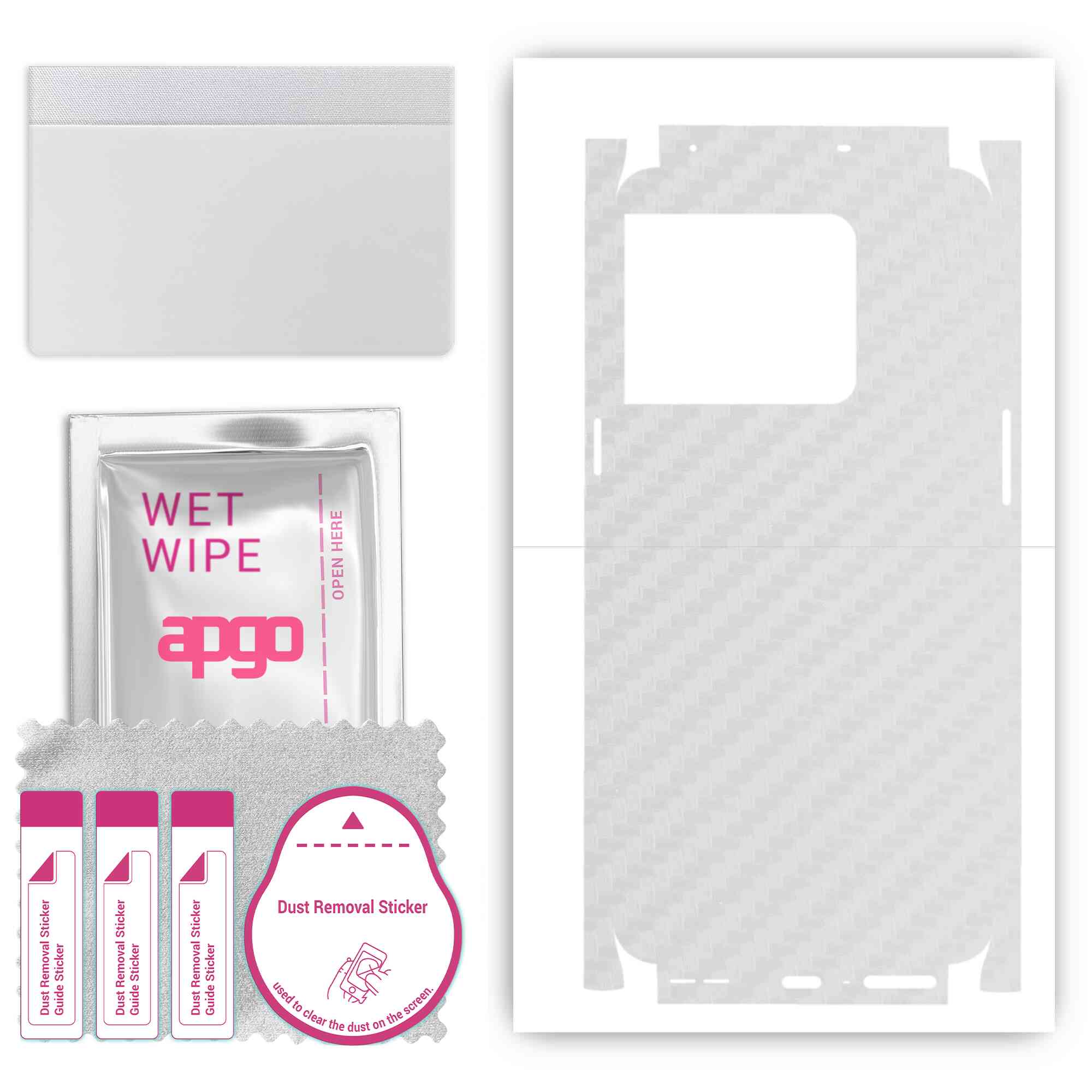 Apgo Protective Skin Sticker for the back+sides compatible with OnePlus 10T, Full Wrap Film, Foil, Vinyl - Pattern Transparent Carbon
Apgo Protective Skin Sticker for the back+sides compatible with OnePlus 10T, Full Wrap Film, Foil, Vinyl - Pattern Transparent Carbon