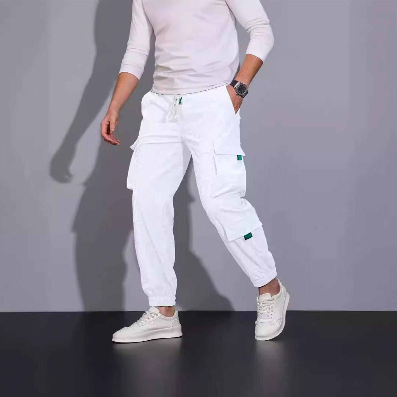 Повседневные спортивные брюки мужские свободные длинные вставки фитнес бег тренировочные брюки S белый
Повседневные спортивные брюки мужские свободные длинные вставки фитнес бег тренировочные брюки S белый