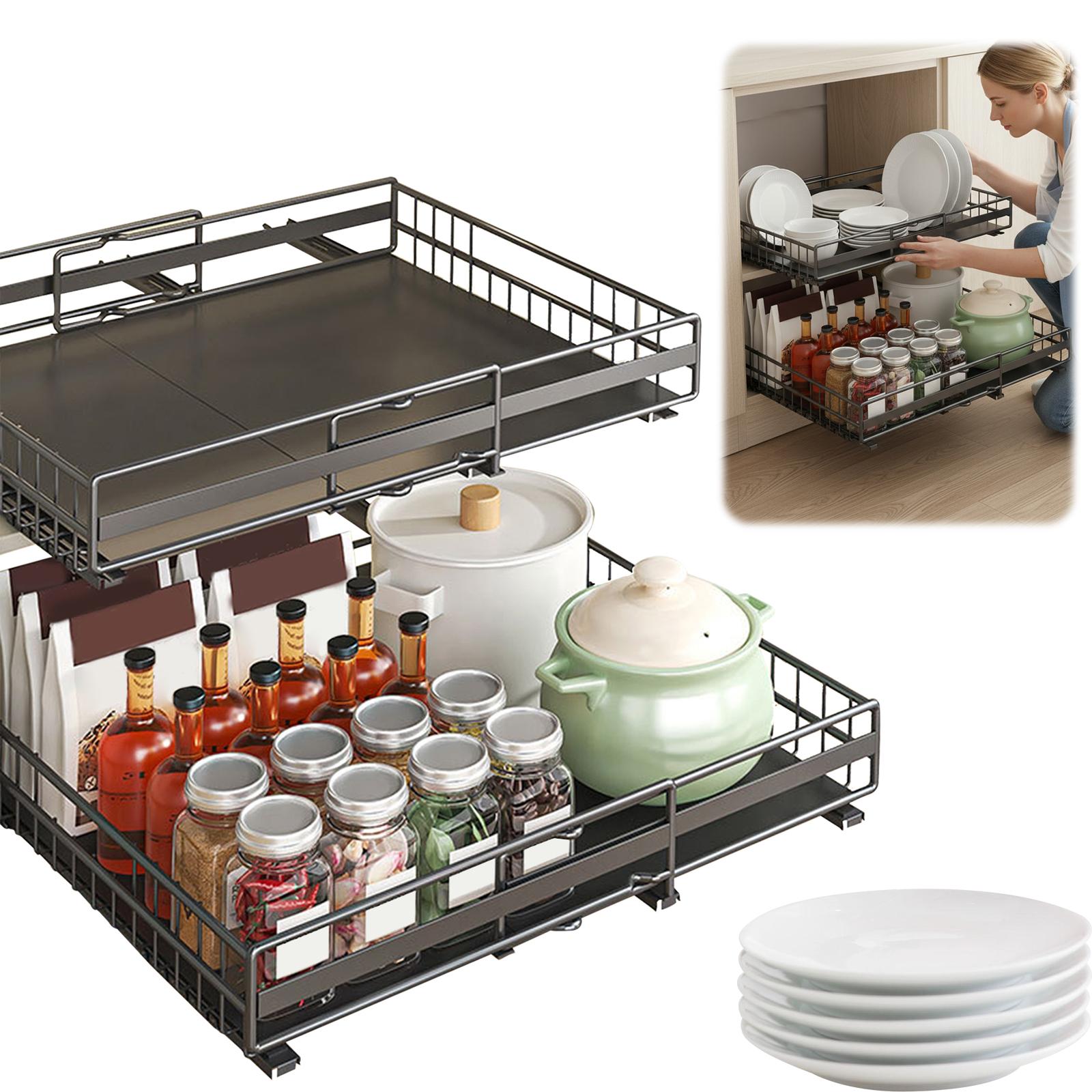 2PCS Cabinet Organizer with Nano Adhesive Spice Rack Organizer Expandable 31-52inch for Inside Cabinet & Pantry Shelf Racks China Mainland
2PCS Cabinet Organizer with Nano Adhesive Spice Rack Organizer Expandable 31-52inch for Inside Cabinet & Pantry Shelf Racks China Mainland