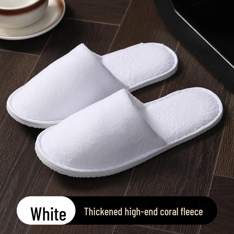 Soft Coral Fleece Disposable Guest Slippers
Soft Coral Fleece Disposable Guest Slippers