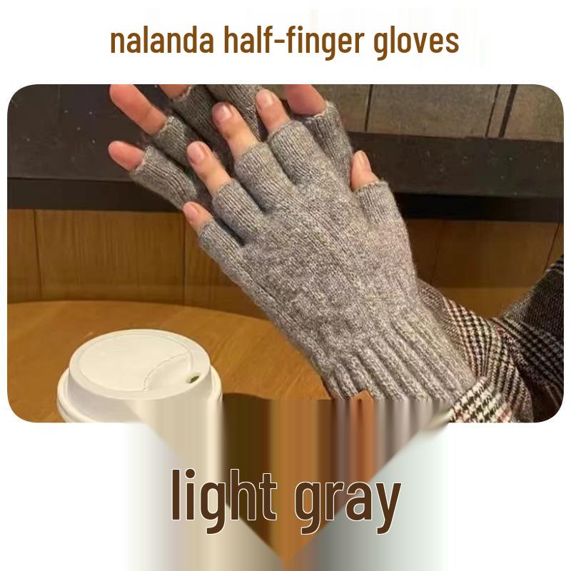 Men s Knitted Wool Fingerless Gloves for Winter Cycling - Thick, Warm, Cold Protection светло-серый
Men s Knitted Wool Fingerless Gloves for Winter Cycling - Thick, Warm, Cold Protection светло-серый