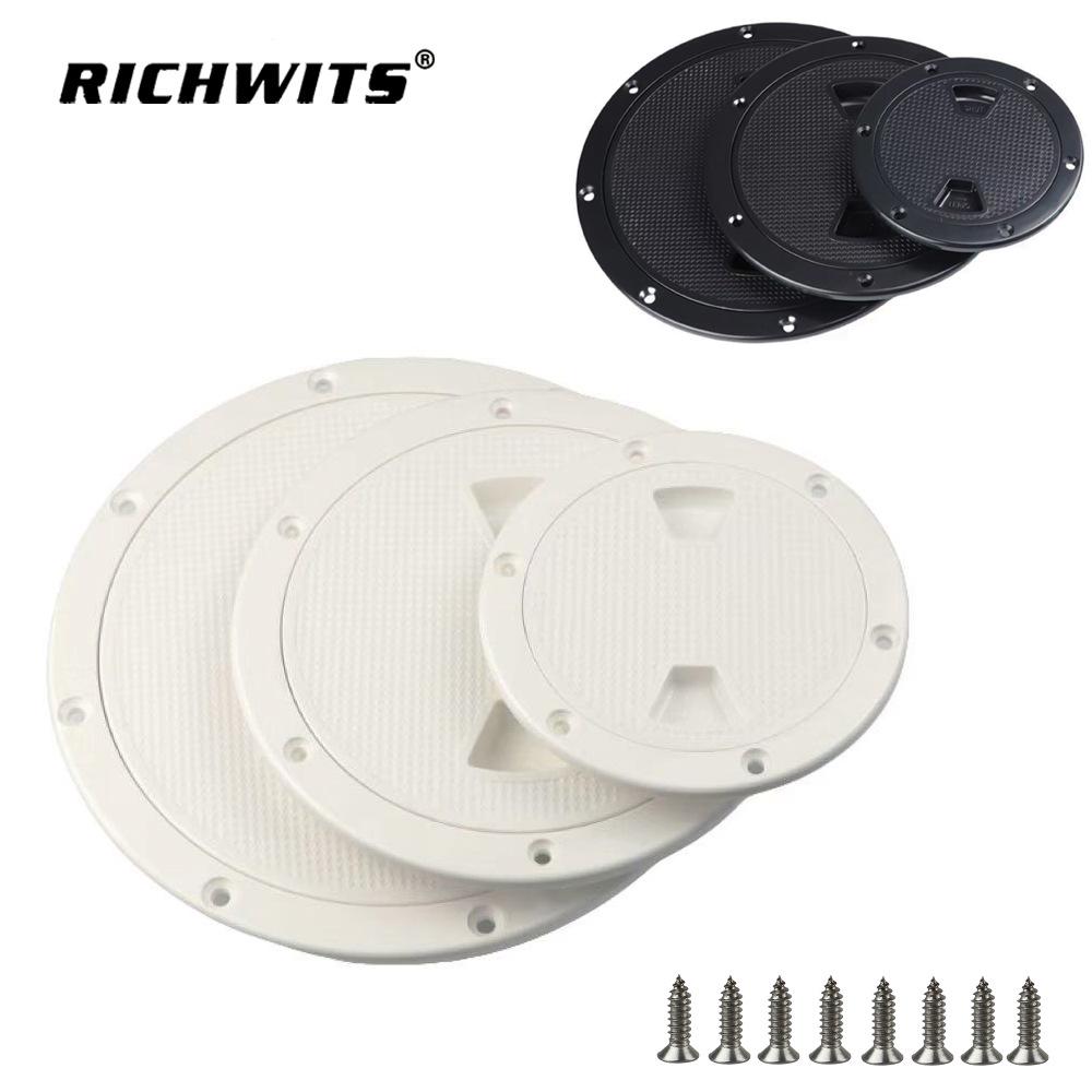 White ABS Round Yacht Inspection Hatch Cover 4 inch Black (no screws, 150g)
White ABS Round Yacht Inspection Hatch Cover 4 inch Black (no screws, 150g)