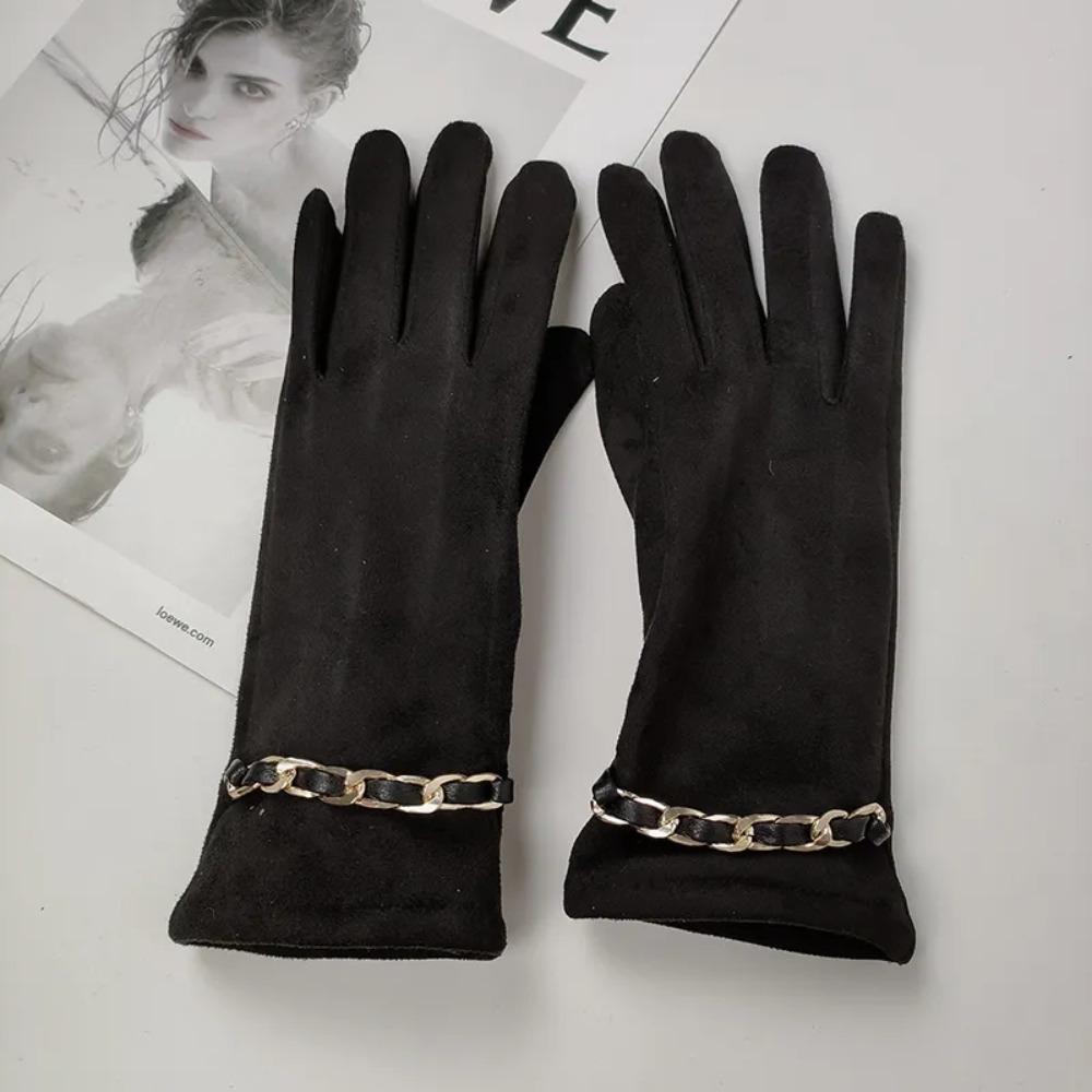 Solid Color Suede Leather Gloves Chain Warm Gloves Fashion Winter Thick Gloves рожевий червоний колір
Solid Color Suede Leather Gloves Chain Warm Gloves Fashion Winter Thick Gloves рожевий червоний колір