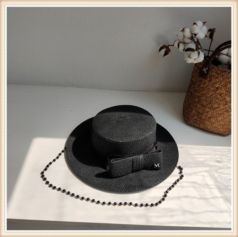 Summer Paper Good Quality Pearl Chain Grace Big Bowknot Lady Fedoras Cap Women Leisure Jazz Holiday Hat
Summer Paper Good Quality Pearl Chain Grace Big Bowknot Lady Fedoras Cap Women Leisure Jazz Holiday Hat