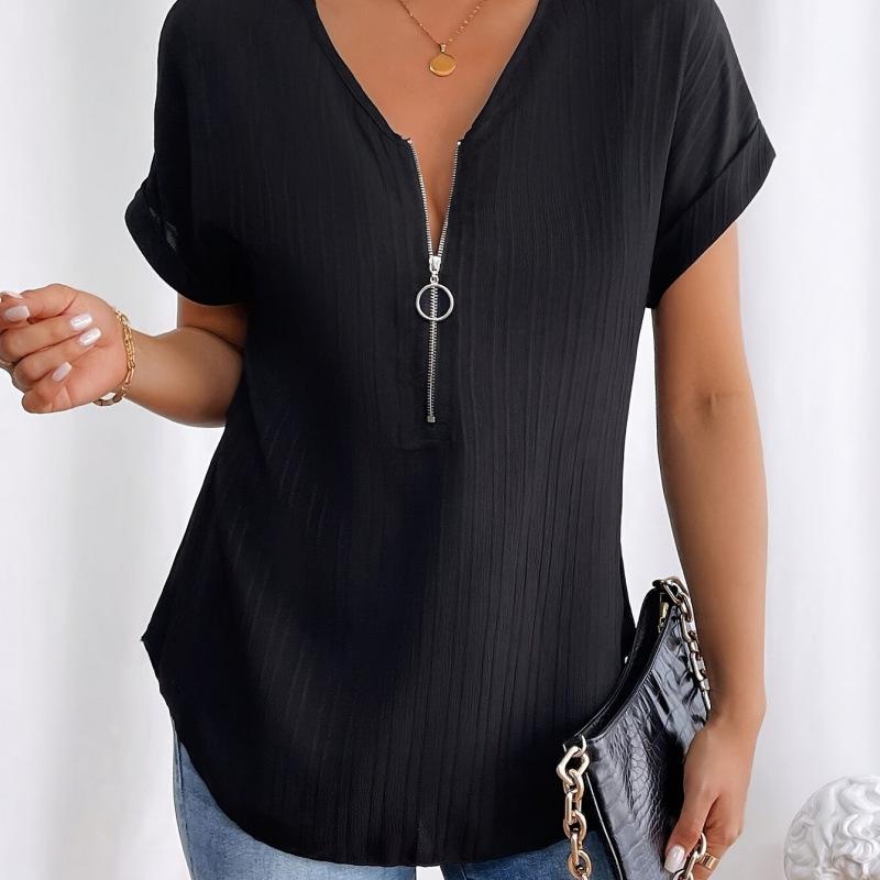 Solid Color Loose Fit T-Shirt Ama L чорний
Solid Color Loose Fit T-Shirt Ama L чорний