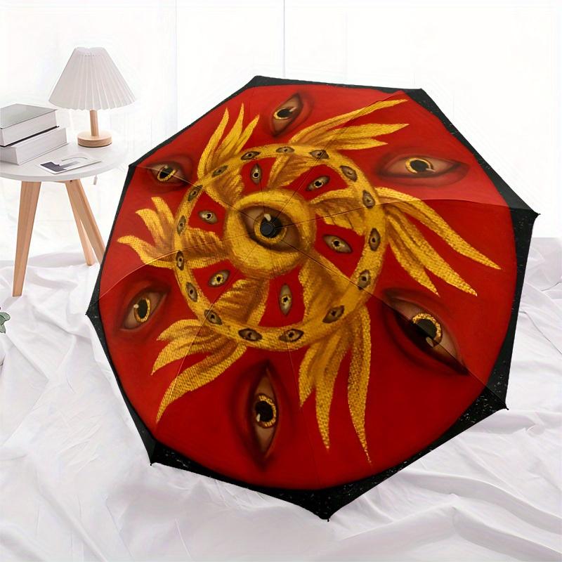 1pc Eyes Sun Automatic Open 8-Rib Windproof Umbrella, Travel & Commuting, Suitable for All Seasons
1pc Eyes Sun Automatic Open 8-Rib Windproof Umbrella, Travel & Commuting, Suitable for All Seasons