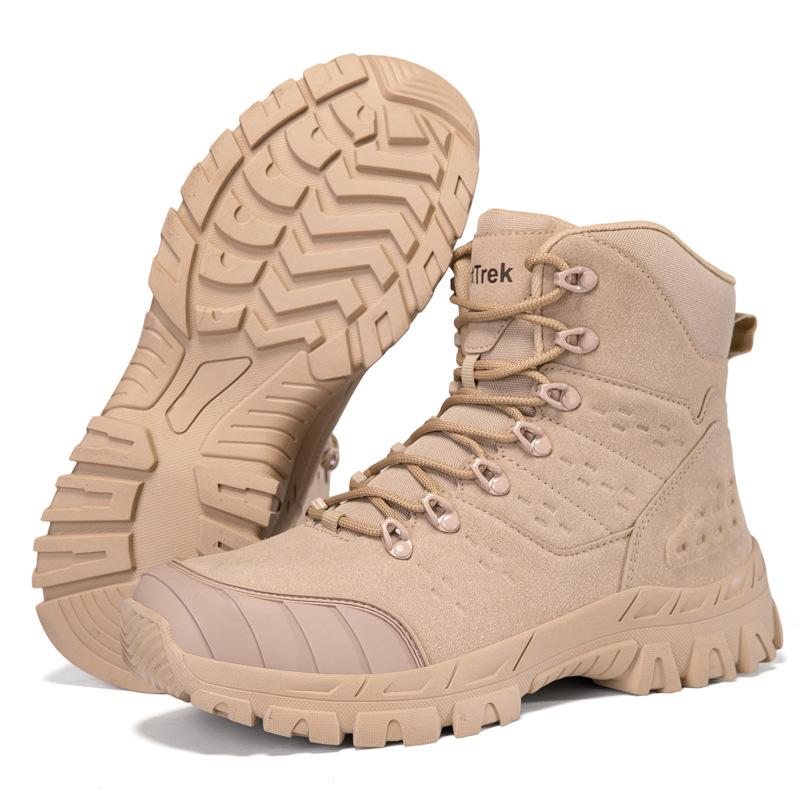 High-top large-size outdoor field training military boots with velvet explosion outdoor training hiking shoes 46 пісочний
High-top large-size outdoor field training military boots with velvet explosion outdoor training hiking shoes 46 пісочний