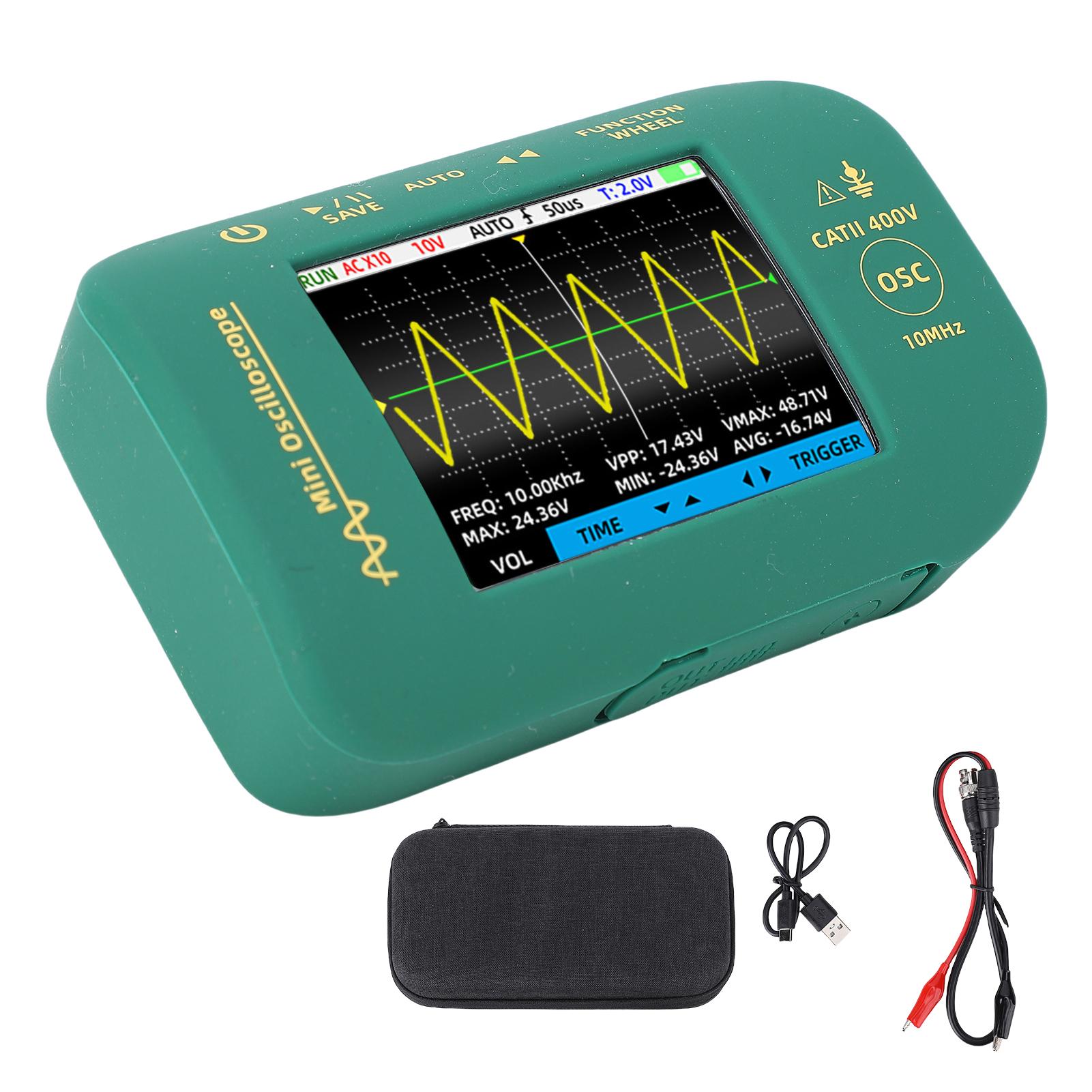 Handheld Digital Oscilloscope 2.8 Inch LCD Screen 10MHz Bandwidth 48MSa/s Sampling Rate Portable Osc
Handheld Digital Oscilloscope 2.8 Inch LCD Screen 10MHz Bandwidth 48MSa/s Sampling Rate Portable Osc