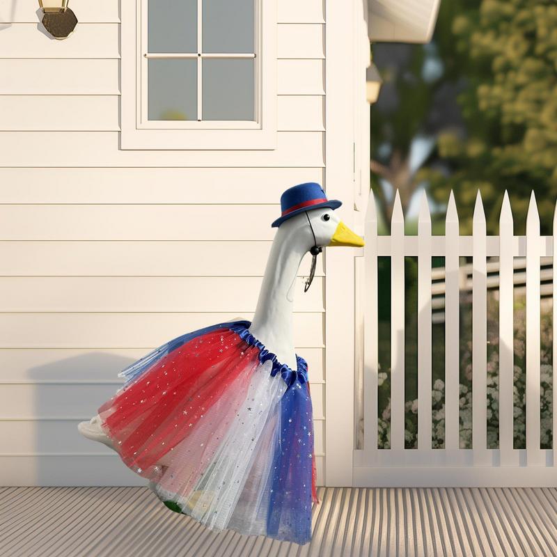 Outdoor Geese Outfits Star Print Formal Geese Skirt Hat Set 23 Inches Independence Day Animal Tulle Skirt With Hats For Lawn CHINA
Outdoor Geese Outfits Star Print Formal Geese Skirt Hat Set 23 Inches Independence Day Animal Tulle Skirt With Hats For Lawn CHINA
