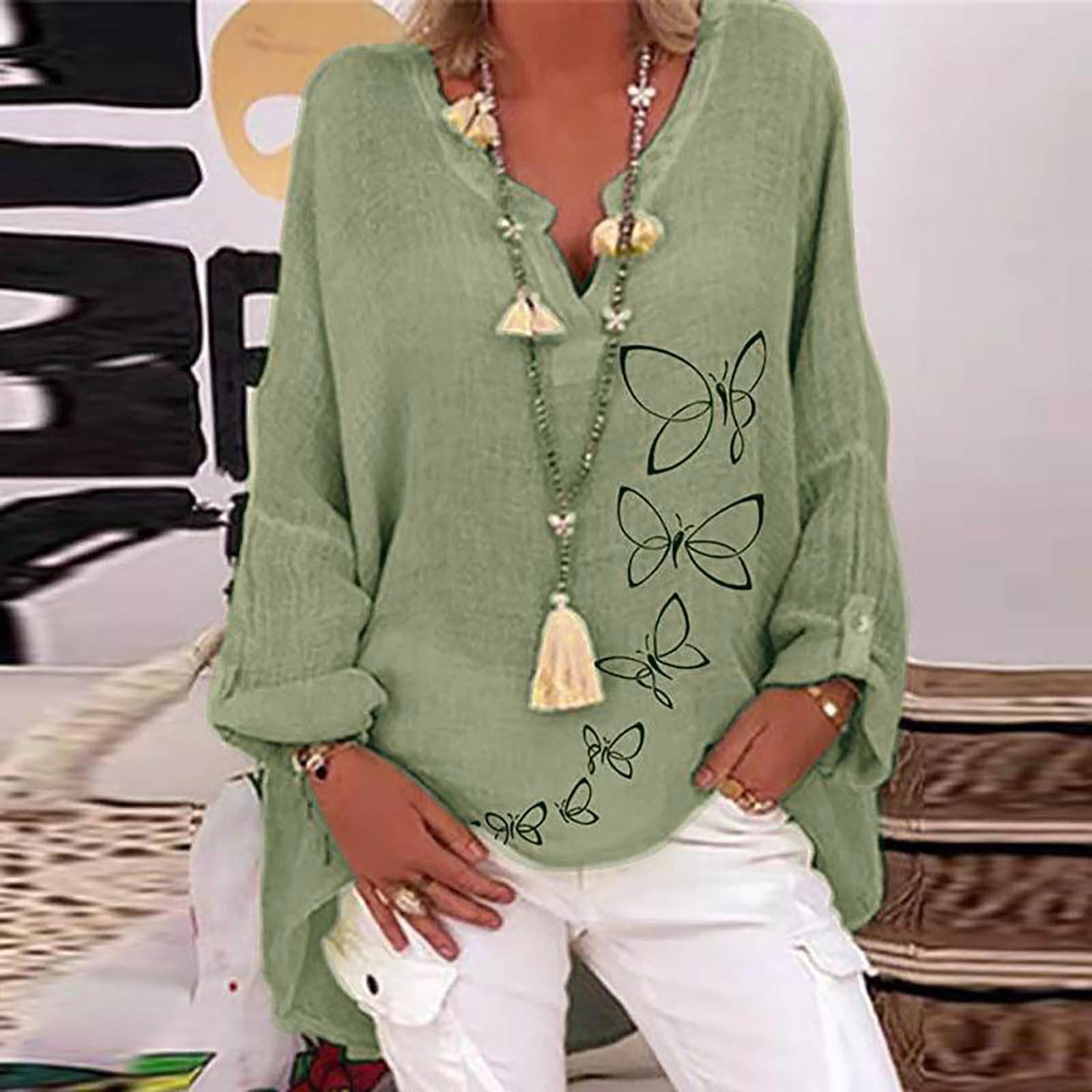 Женские повседневные рубашки из хлопка и льна с v-образным вырезом и принтом большого размера, топы
Женские повседневные рубашки из хлопка и льна с v-образным вырезом и принтом большого размера, топы