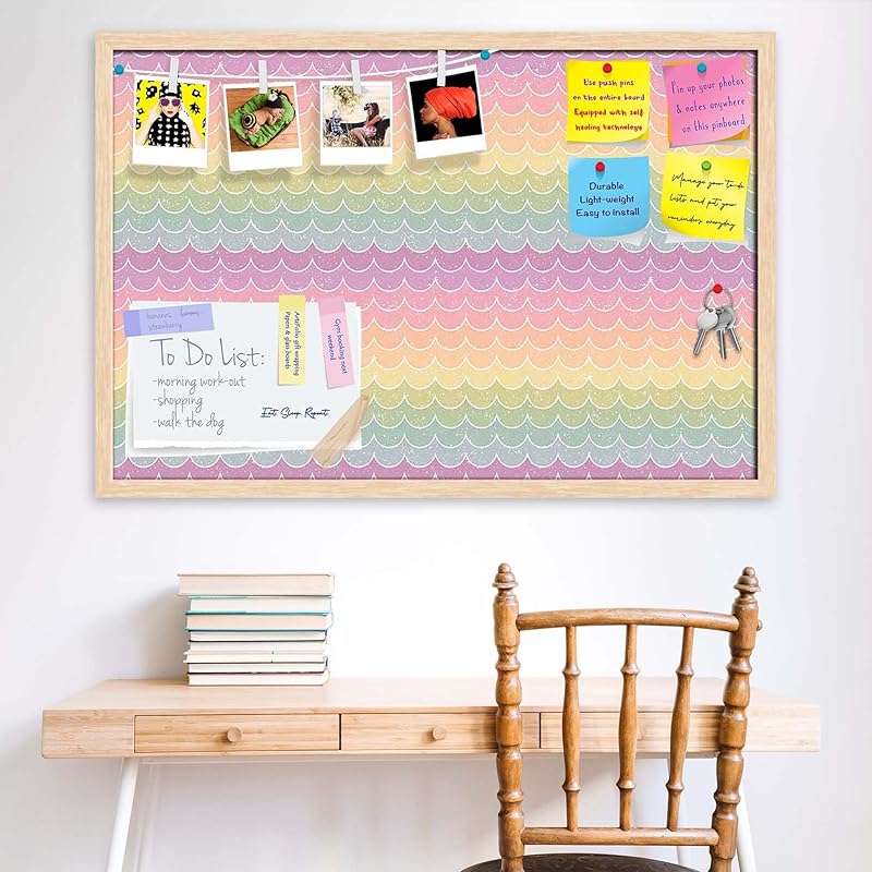 Artzfolio Wavey | Bulletin Board Notice Pin Board | Vision Soft Board Combo With Thumb Push Pins & Sticky Notes | Natura 1.51 коричневый
Artzfolio Wavey | Bulletin Board Notice Pin Board | Vision Soft Board Combo With Thumb Push Pins & Sticky Notes | Natura 1.51 коричневый