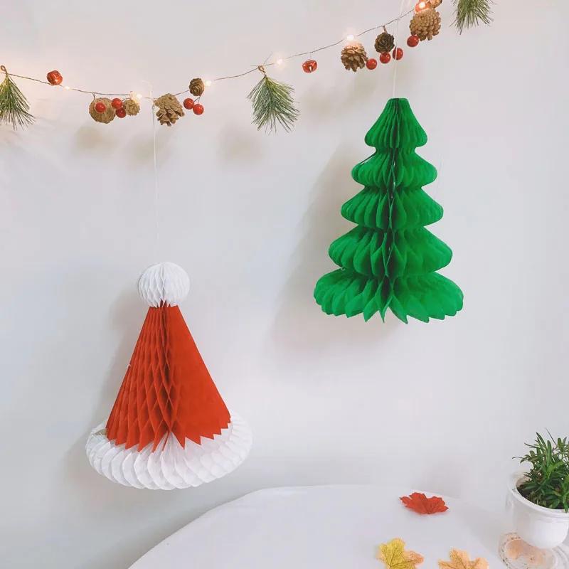 8inch/12inch Honeycomb Ball Christmas Hat Christmas Tree Decoration Lantern Paper Flower Pendant Scene Layout Xmas Ornaments
8inch/12inch Honeycomb Ball Christmas Hat Christmas Tree Decoration Lantern Paper Flower Pendant Scene Layout Xmas Ornaments