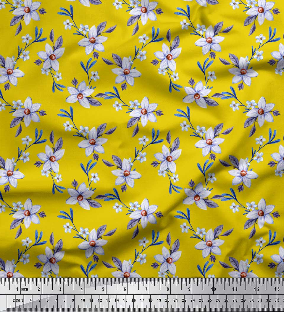 Тканина Soimoi Black, Японія, креп-сатин, листя та барвінок, квітковий принт, швейна тканина, метр 42 дюйма 42 Inch Wide - Poly Crepe жовтий
Тканина Soimoi Black, Японія, креп-сатин, листя та барвінок, квітковий принт, швейна тканина, метр 42 дюйма 42 Inch Wide - Poly Crepe жовтий