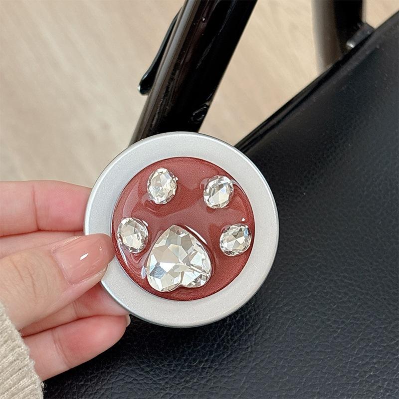 Round Solid Color Small Fresh Magnetic Attraction Suitable For Magsafe Mobile Phone Airbag Bracket Rhinestone Creative Cat Claw Telescopic
Round Solid Color Small Fresh Magnetic Attraction Suitable For Magsafe Mobile Phone Airbag Bracket Rhinestone Creative Cat Claw Telescopic