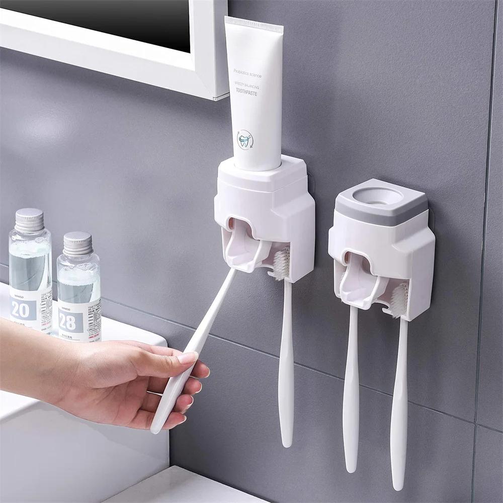 Creative Lazy Automatic Toothpaste Dispenser Toothpaste Squeezer Toothbrush Holder Bathroom Accessories Storage Rack
Creative Lazy Automatic Toothpaste Dispenser Toothpaste Squeezer Toothbrush Holder Bathroom Accessories Storage Rack