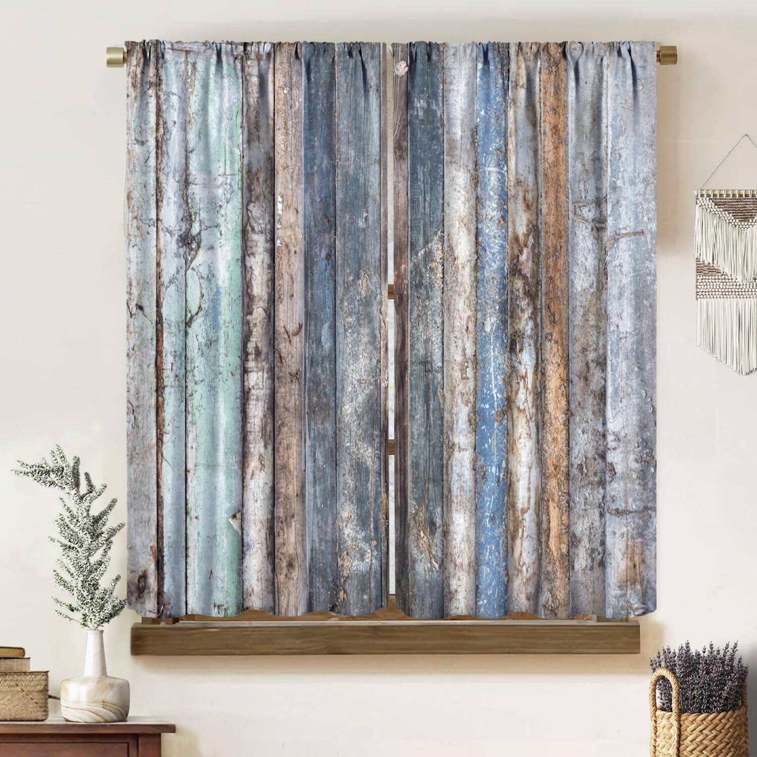 Wood Planks Blackout Curtains Rustic Vintage Wooden Planks Farmhouse Print Rod Pocket Window Treatments Drapes for Bedroom Livin 100*130 Rod Pocket 1pcs
Wood Planks Blackout Curtains Rustic Vintage Wooden Planks Farmhouse Print Rod Pocket Window Treatments Drapes for Bedroom Livin 100*130 Rod Pocket 1pcs
