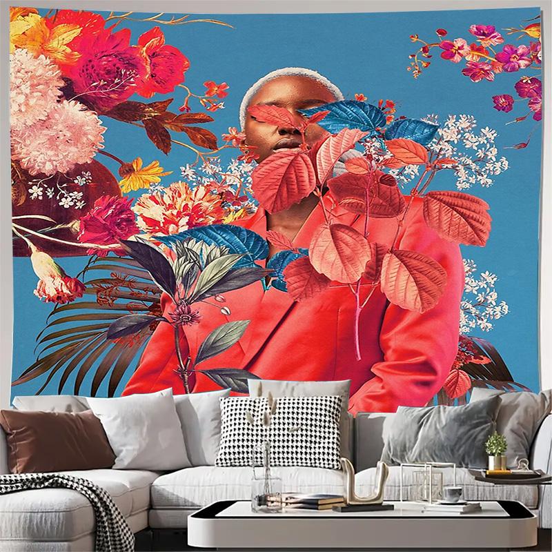 Bohemian Tapestry Wall Hanging Nature Floral Backdrop Aesthetic Room Decor Botanical Wall Art Home Textile Dorm Decor Festival D 74x94cm(29x37in)
Bohemian Tapestry Wall Hanging Nature Floral Backdrop Aesthetic Room Decor Botanical Wall Art Home Textile Dorm Decor Festival D 74x94cm(29x37in)