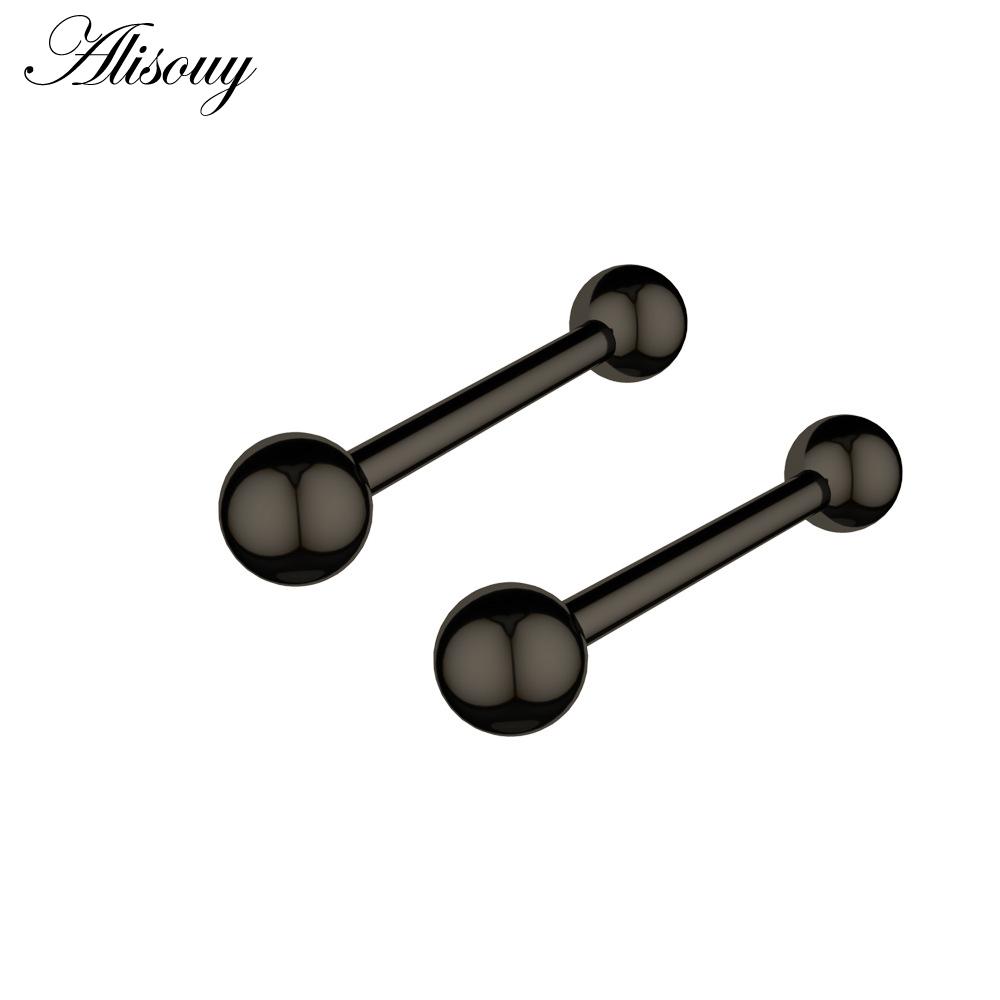 Alisouy 2pcs 14G з нержавіючої сталі Жіноча довга промислова штанга Язик Кільце для соска Бар Tragus Helix Прикраси для пірсингу для тіла Style1 чорний
Alisouy 2pcs 14G з нержавіючої сталі Жіноча довга промислова штанга Язик Кільце для соска Бар Tragus Helix Прикраси для пірсингу для тіла Style1 чорний