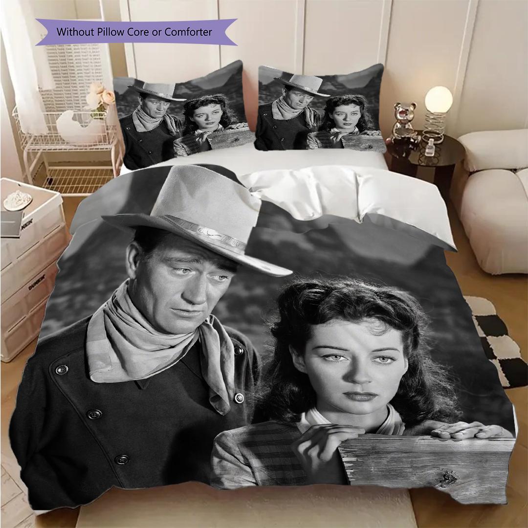 John Wayne and the Western Cowgirl bedding, duvet cover, pillowcase, home decoration, birthday gift (1 * duvet cover+2 * pillowcase, coreless) 135x200cm
John Wayne and the Western Cowgirl bedding, duvet cover, pillowcase, home decoration, birthday gift (1 * duvet cover+2 * pillowcase, coreless) 135x200cm