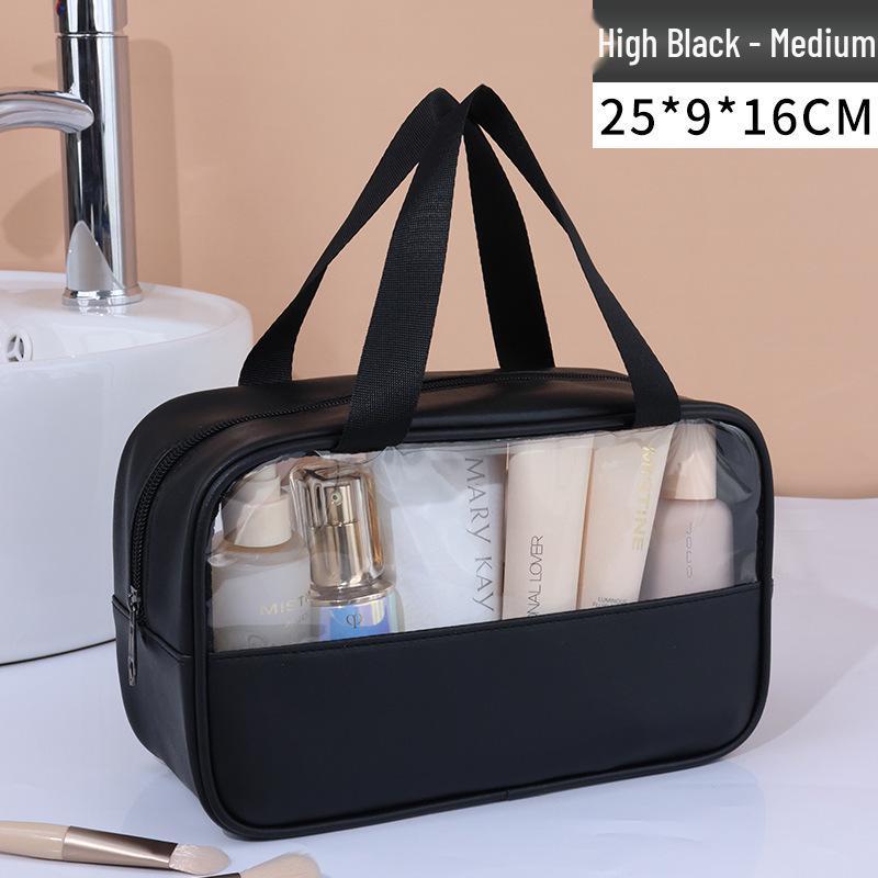 Лоскутная прозрачная водонепроницаемая косметичка из ПУ - Большая вместимость и подходит для путешествий.
Лоскутная прозрачная водонепроницаемая косметичка из ПУ - Большая вместимость и подходит для путешествий.