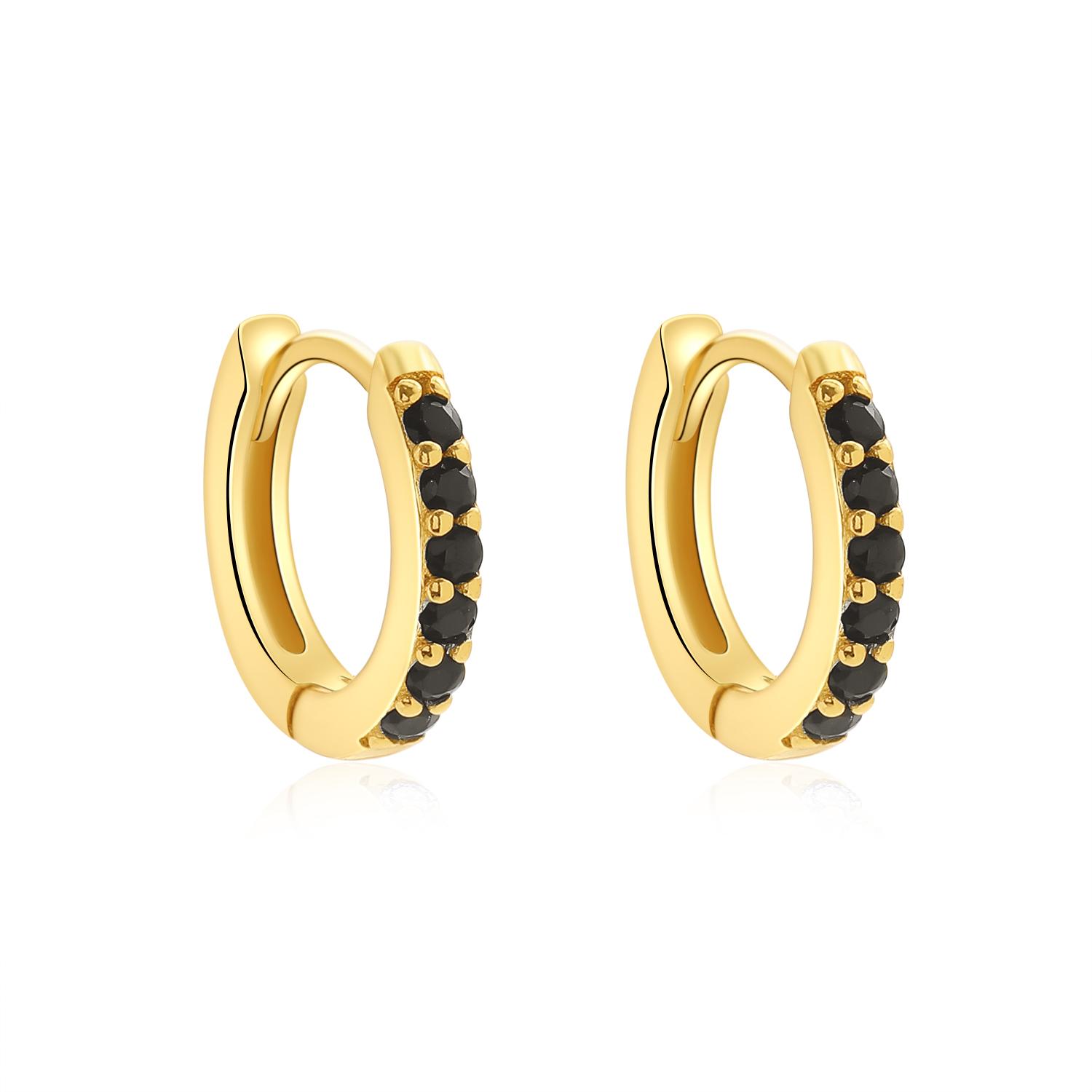 Trendy Black Color CZ Zircon Small Hoop Earrings for Women Gold Plated Circle Geometric Ear Buckle Huggies Fashion Zircon
Trendy Black Color CZ Zircon Small Hoop Earrings for Women Gold Plated Circle Geometric Ear Buckle Huggies Fashion Zircon