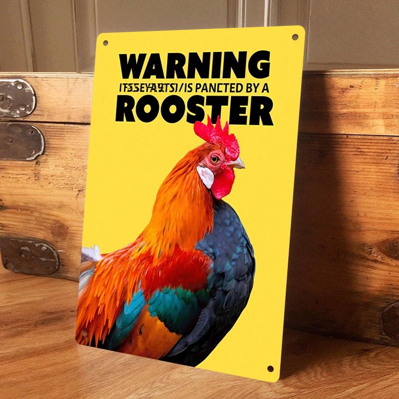 1 piece Creative and fun rooster warning tin plaque, home decoration, bar wall hanging, animal pattern metal wall decoration, 2D (as the picture,20x30cm)
1 piece Creative and fun rooster warning tin plaque, home decoration, bar wall hanging, animal pattern metal wall decoration, 2D (as the picture,20x30cm)