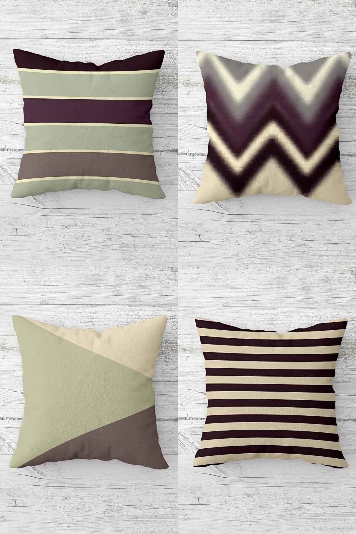 Zigzag and Striped Pattern Color Blocked Throw Pillow Cover with Hidden Zipper Sofa Pillow Case Set (4pcs)
Zigzag and Striped Pattern Color Blocked Throw Pillow Cover with Hidden Zipper Sofa Pillow Case Set (4pcs)