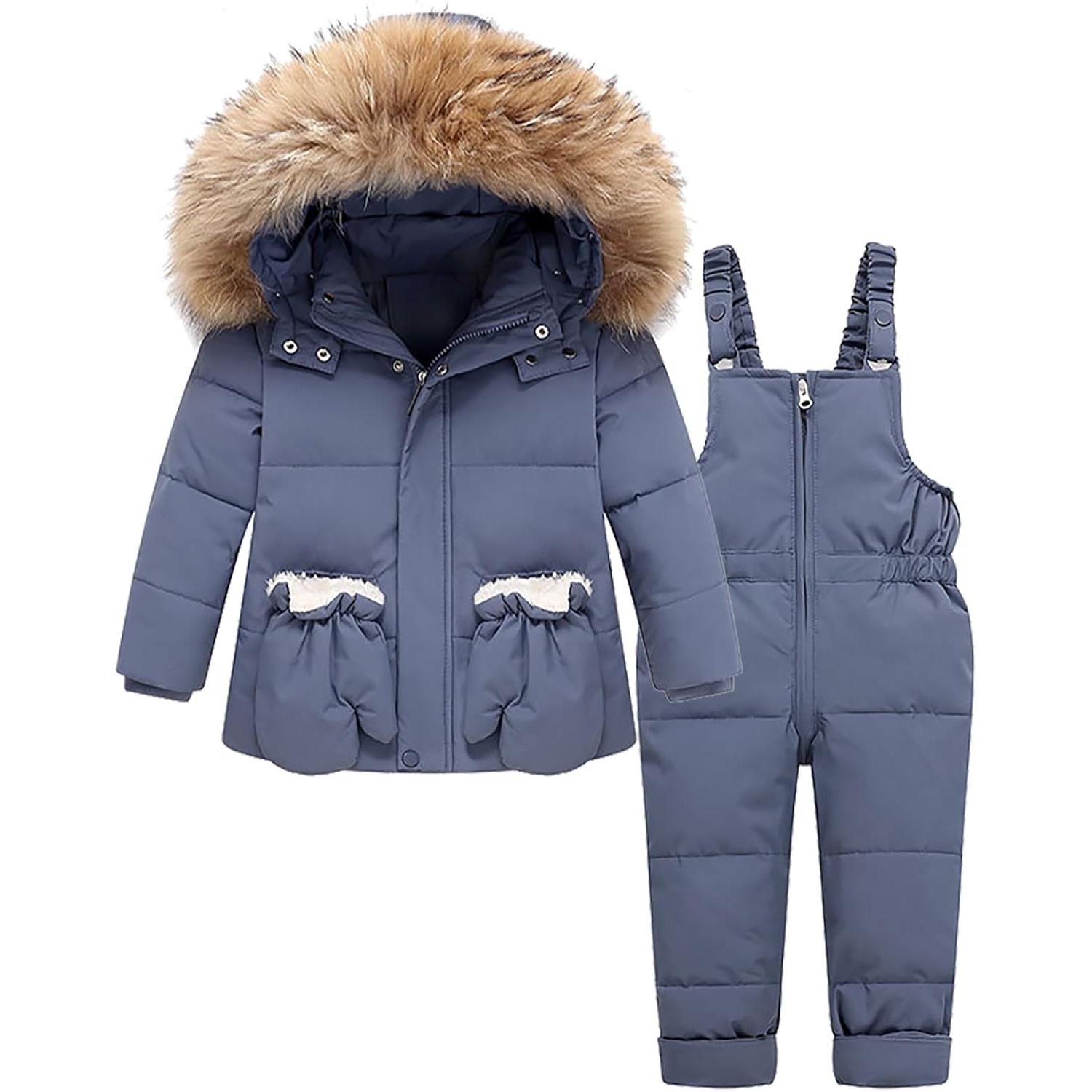 Комплект детского зимнего комбинезона, Зимняя куртка и брюки для малышей, 90% утиный пух, Водонепроницаемое ветрозащитное пальто с капюшоном для детей 100
Комплект детского зимнего комбинезона, Зимняя куртка и брюки для малышей, 90% утиный пух, Водонепроницаемое ветрозащитное пальто с капюшоном для детей 100
