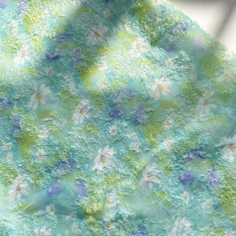 1M Green Daisy Flower Chiffon Jacquard Printed Fabric Retro Women Dress Hanfu Cheongsam Clothing Diy Sewing Designer Fabric 100X145cm
1M Green Daisy Flower Chiffon Jacquard Printed Fabric Retro Women Dress Hanfu Cheongsam Clothing Diy Sewing Designer Fabric 100X145cm