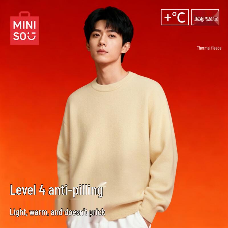 Men s Winter Fleece-Lined Round Neck Knit Sweater M
Men s Winter Fleece-Lined Round Neck Knit Sweater M