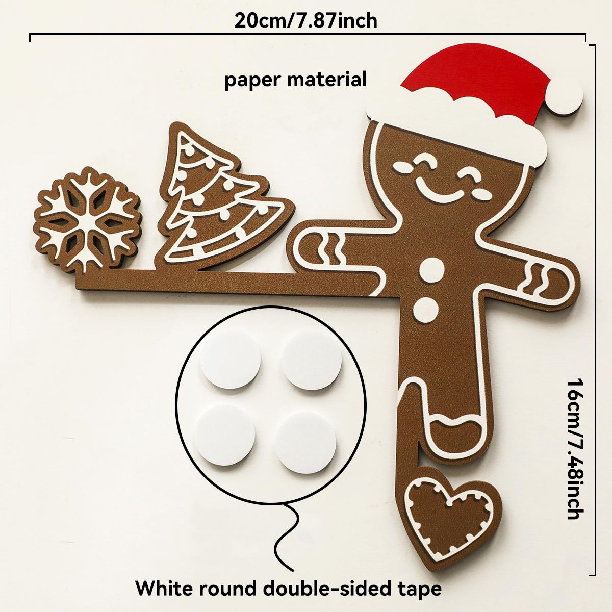 Різдвяний пряниковий чоловічок Декор кута дверей Шапка Санти Сніжинка Різдвяна ялинка Серце Дизайн Підвісна прикраса для дому Дверна рама Подарунок
Різдвяний пряниковий чоловічок Декор кута дверей Шапка Санти Сніжинка Різдвяна ялинка Серце Дизайн Підвісна прикраса для дому Дверна рама Подарунок