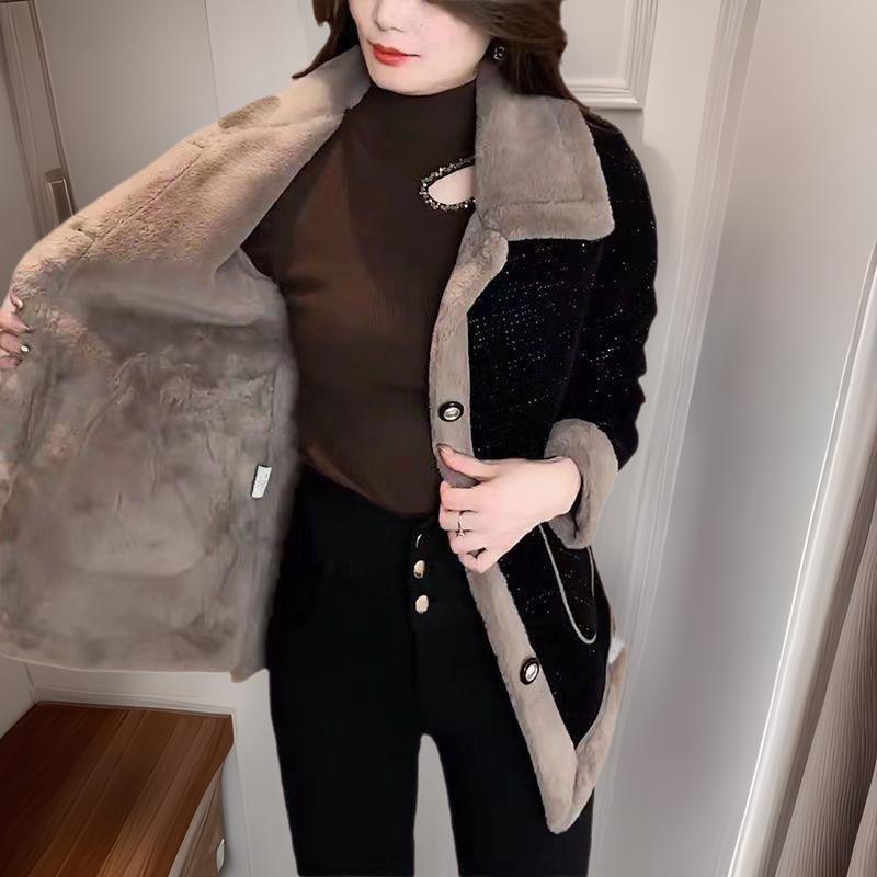 Fashionable Plus Velvet Woolen Coat for Middle-Aged & Elderly Women - Thick, Loose, Slimming Cardigan for Spring to Winter 2XL - Recommend 120-135 jin
Fashionable Plus Velvet Woolen Coat for Middle-Aged & Elderly Women - Thick, Loose, Slimming Cardigan for Spring to Winter 2XL - Recommend 120-135 jin